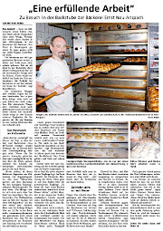 Artikel über unsere Bäckerei, Quelle: Taunus Zeitung; anklicken zum Anzeigen der PDF-Datei